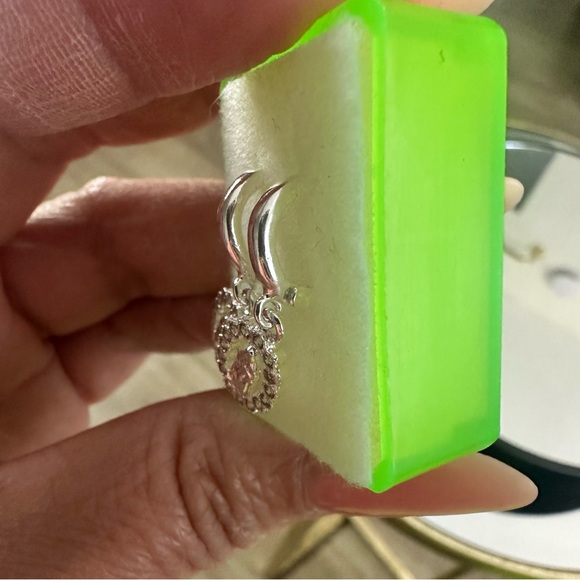 Sterling Silver 925 Our Lady of Guadalupe Dangle Earrings - Picture 8 of 11